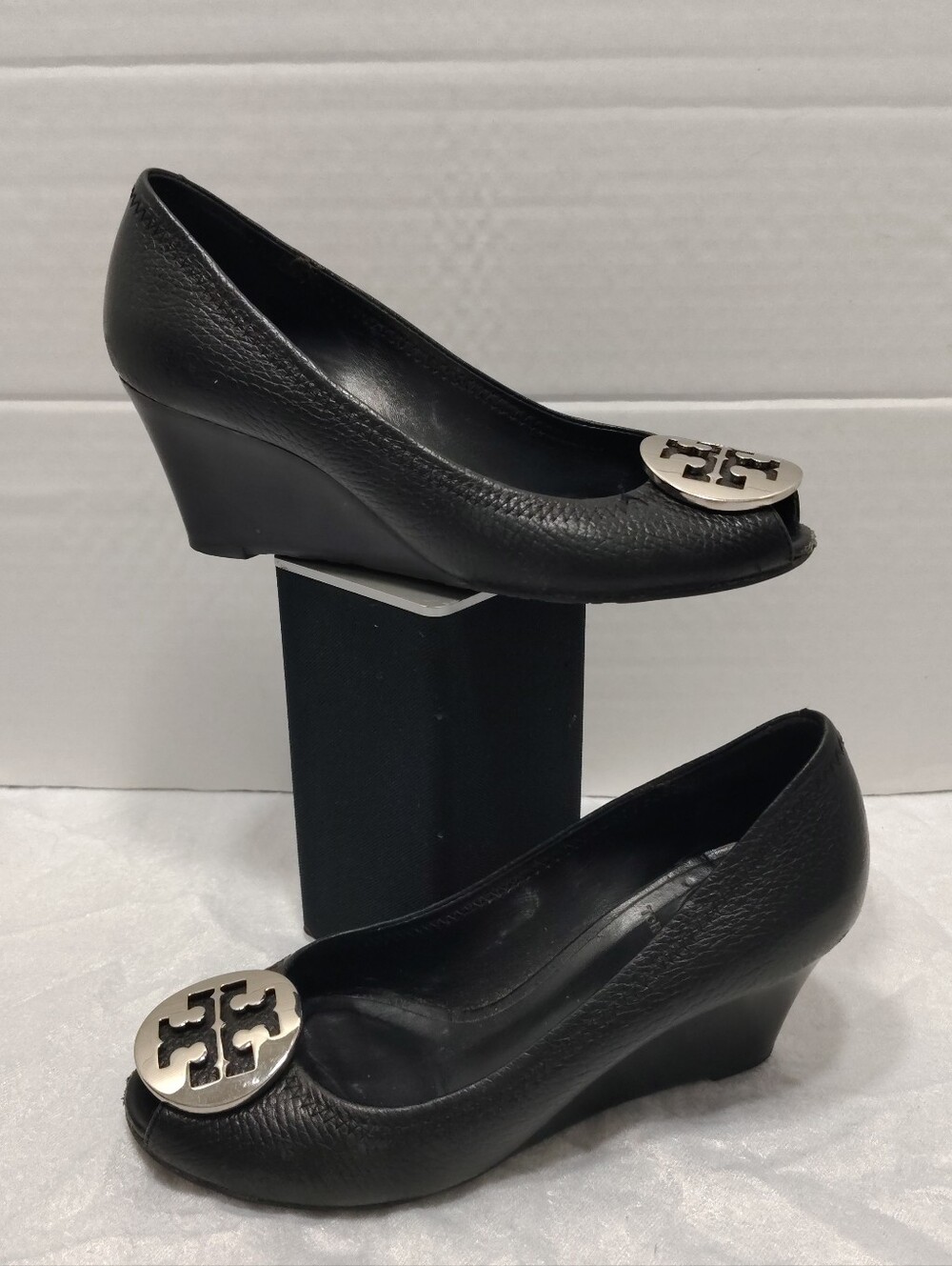 Tory Burch Sally Peep Toe, Women # 6 US Wedge Pump Shoes